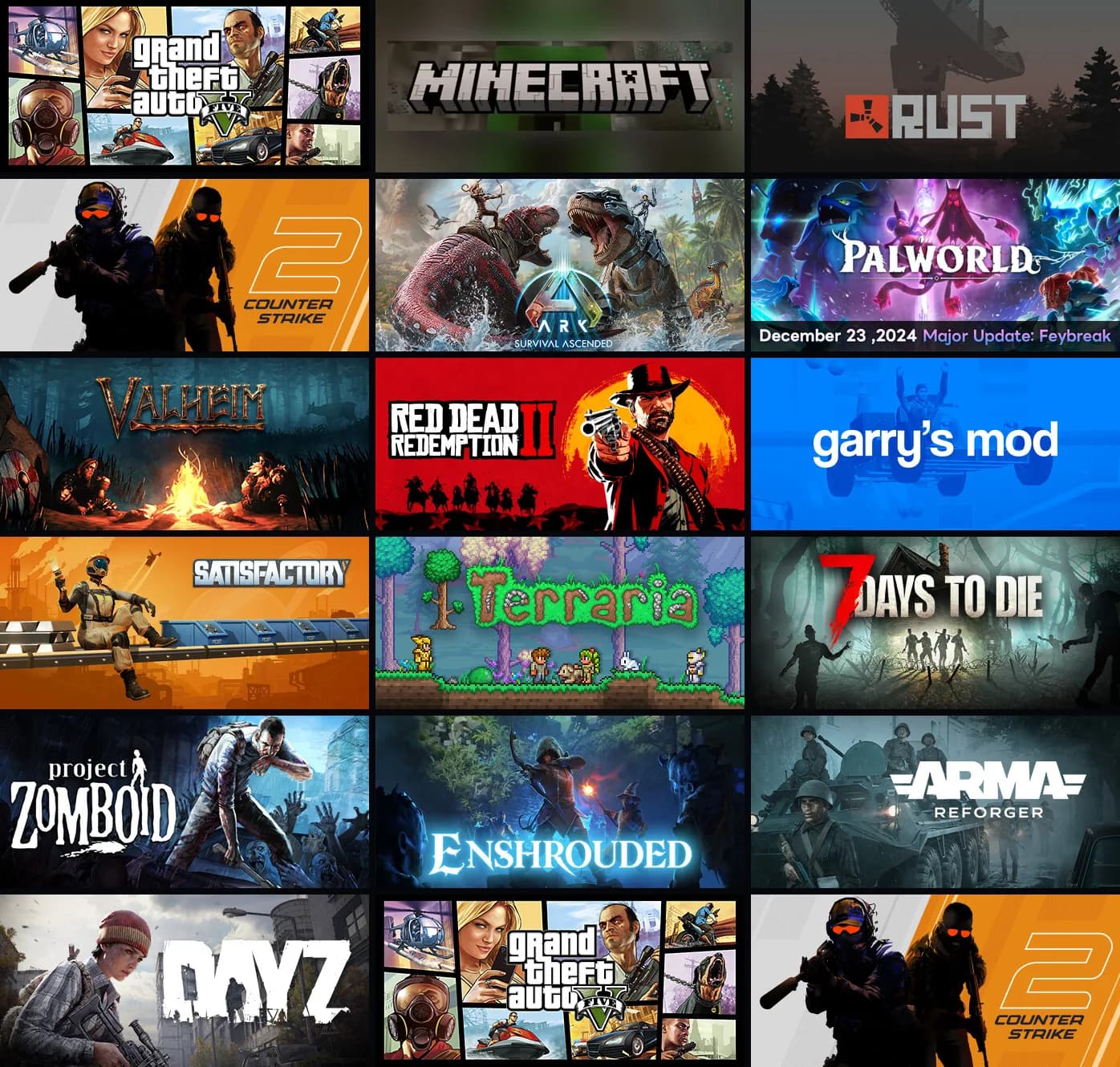 Game Servers hosting on AMD Ryzen 9 9950X servers